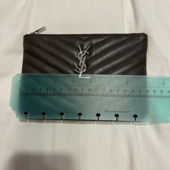 YSL Quilted Leather Zip Pouch NWT - Picture 6 of 8